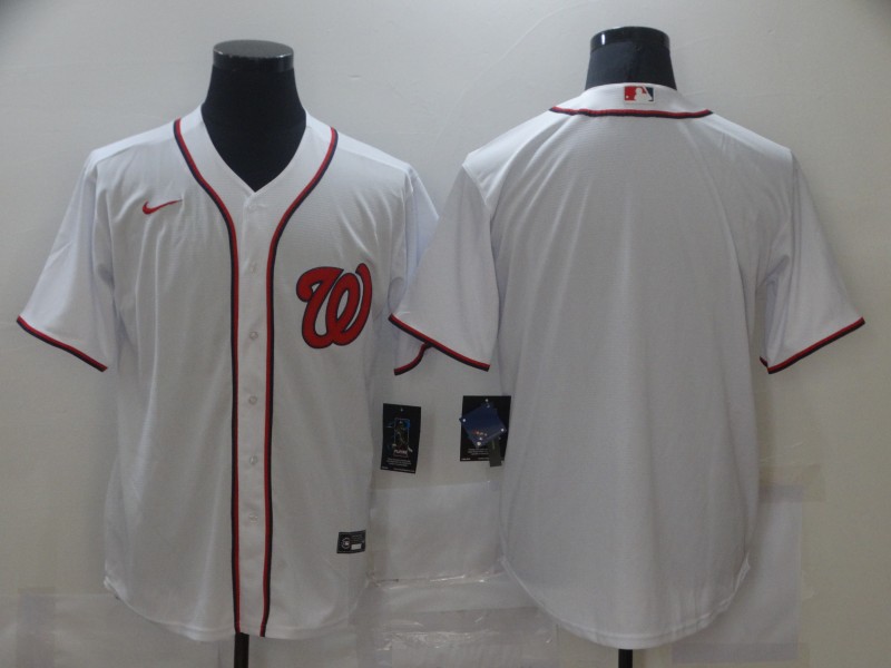 Men's Washington Nationals White Home Blank Jersey Men's Washington Nationals White Home Blank Jersey